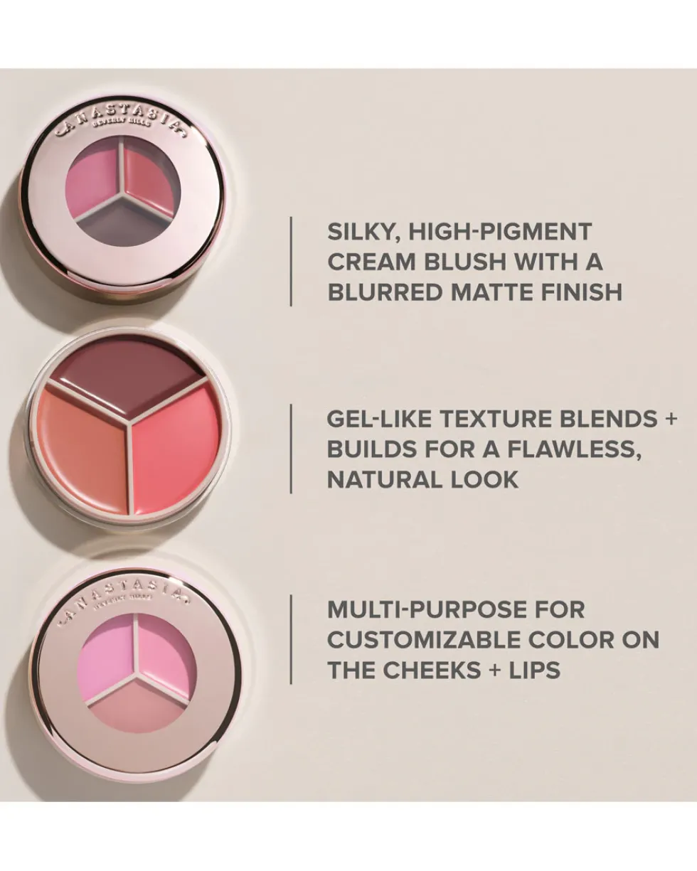 anastasia beverly hills magic touch blush trio Cream Blush