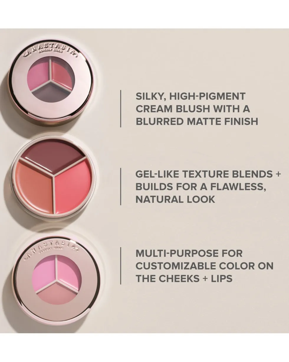 anastasia beverly hills magic touch blush trio Cream Blush