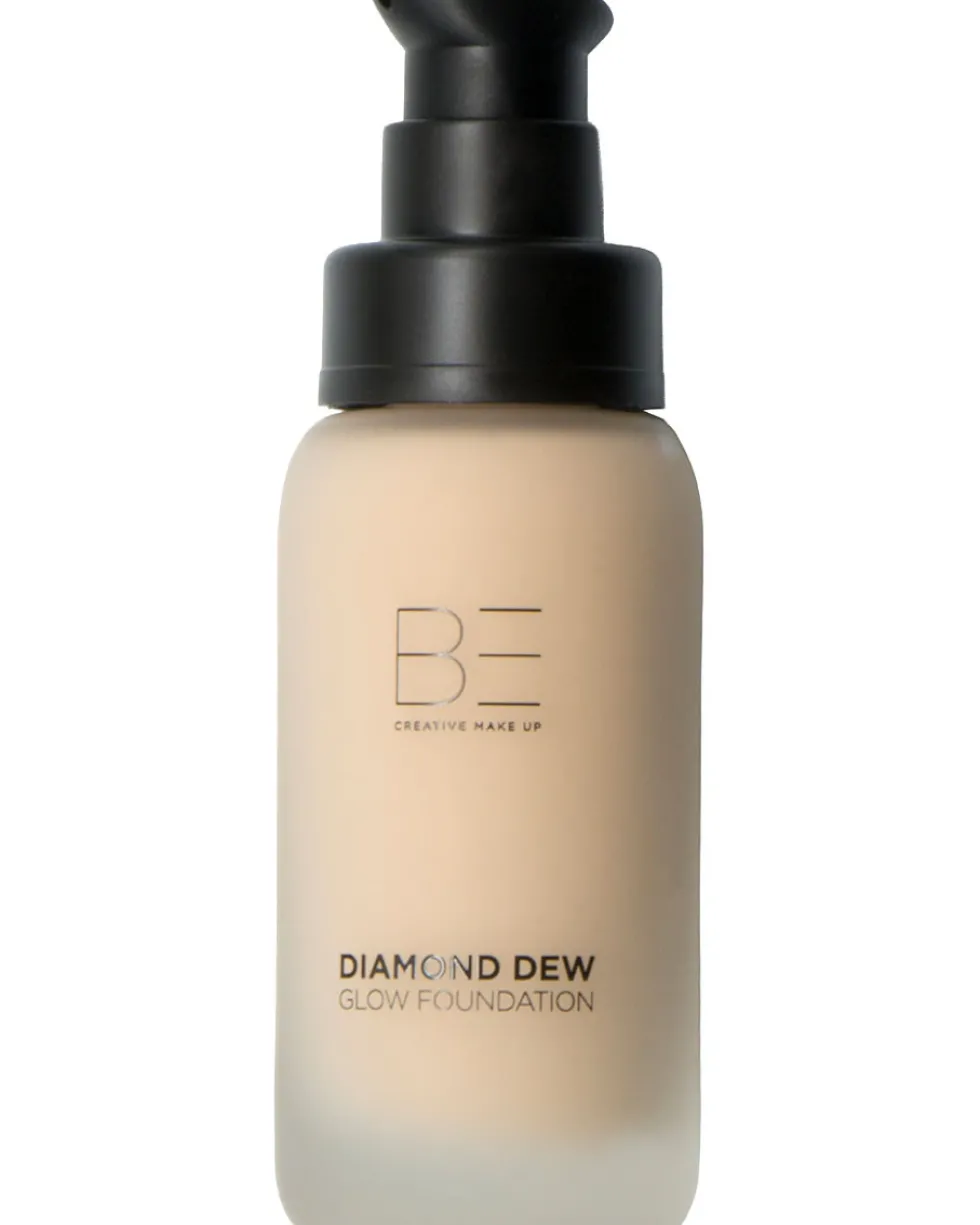 be creative make up diamond dew glow 24 uur hydraterende glowy foundation met medium dekking