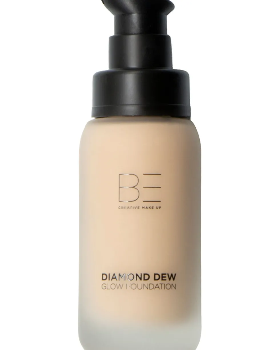 be creative make up diamond dew glow 24 uur hydraterende glowy foundation met medium dekking