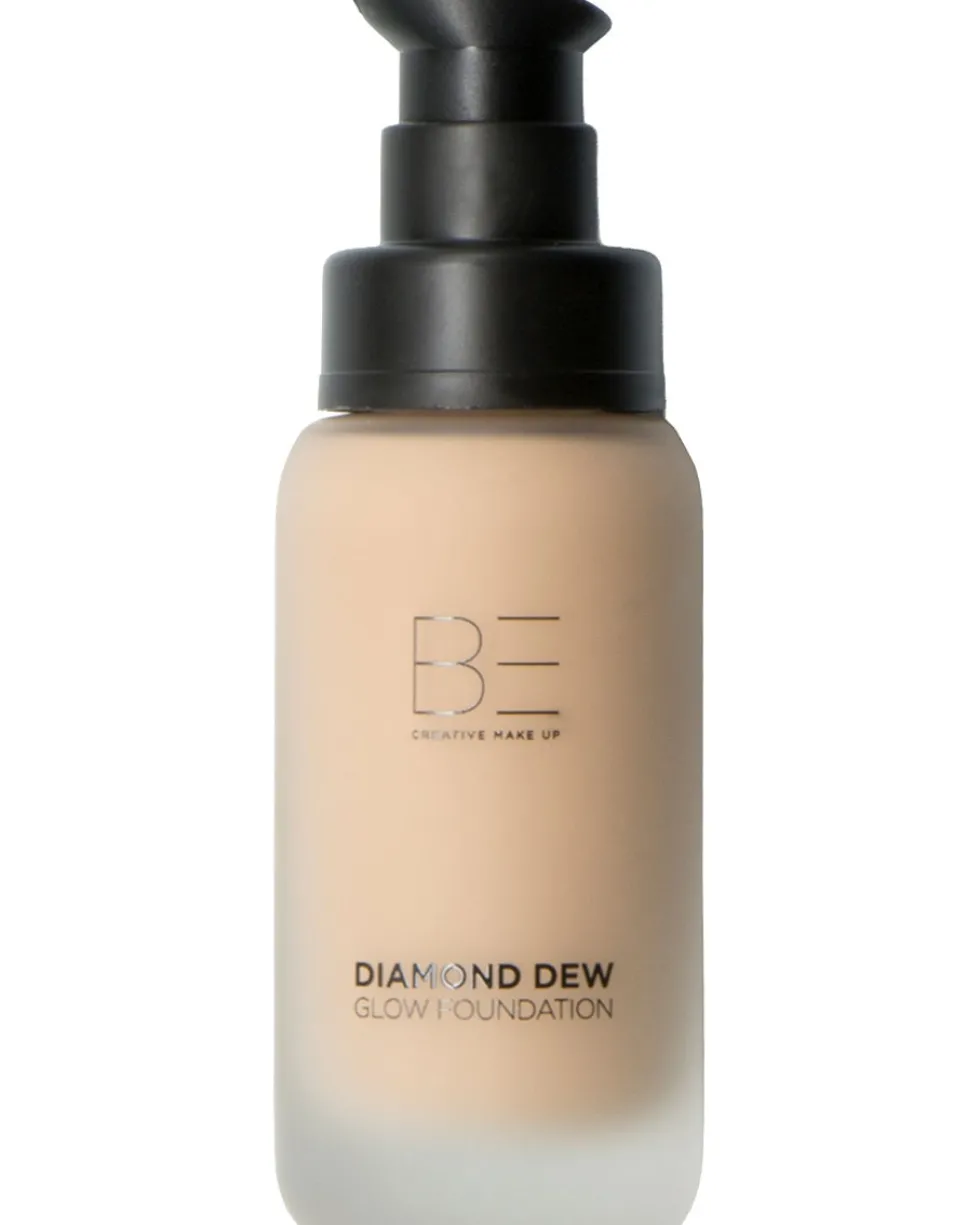 be creative make up diamond dew glow 24 uur hydraterende glowy foundation met medium dekking