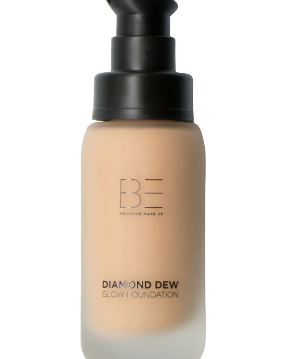 be creative make up diamond dew glow 24 uur hydraterende glowy foundation met medium dekking