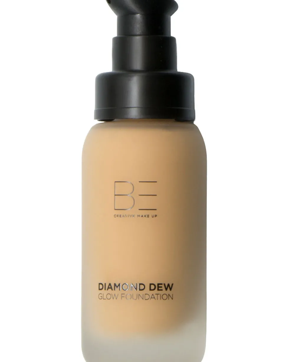 be creative make up diamond dew glow 24 uur hydraterende glowy foundation met medium dekking