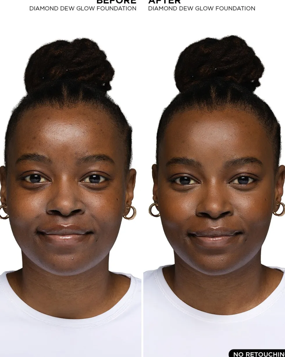 be creative make up diamond dew glow 24 uur hydraterende glowy foundation met medium dekking