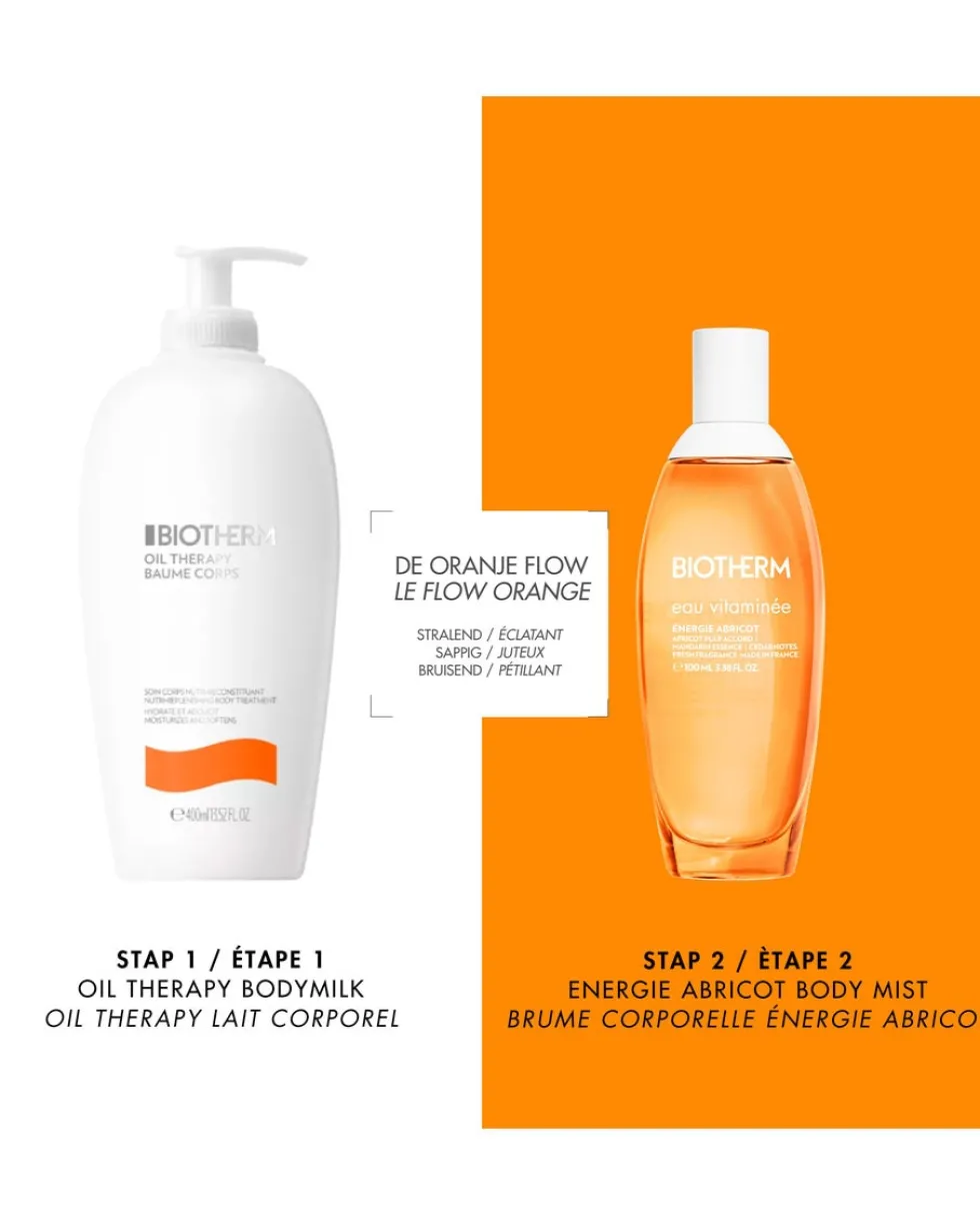 biotherm eau vitaminée énergie abricot Verfrissende Body Mist – Noten Van Abrikoos, Mandarijn & Cederhout