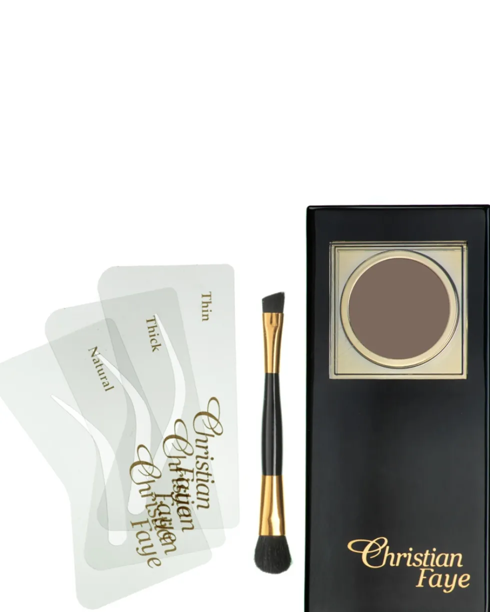 christian faye eyebrow powders Wenkbrauwpoederset Ash Brown