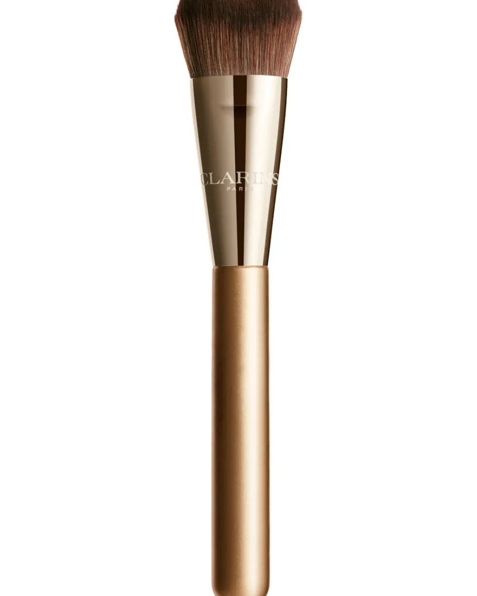 clarins double serum foundation Gua sha-inspired foundation brush