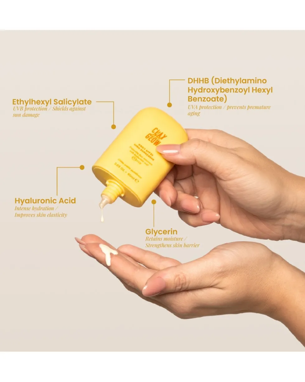 clay and glow daily spf30 high sunscreen Hoge zonnebescherming