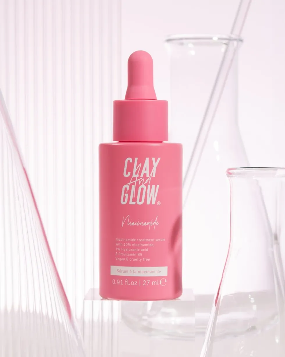 clay and glow niacinamide serum 10% Niacinamide treatment serum