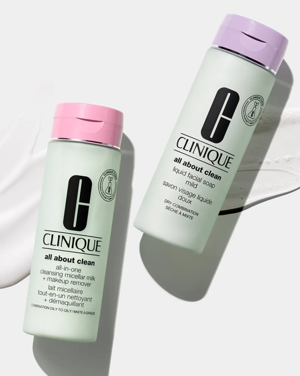 clinique all about clean™ all-in-one cleansing micellar milk + makeup remover MICELLAIRE GEZICHTSREINIGER & MAKE-UP REMOVER - ZEER DROGE TOT GEMENGDE HUID
