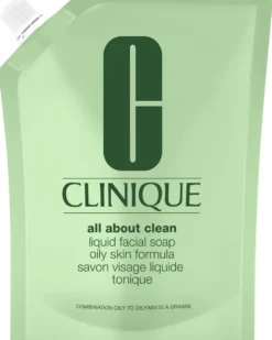 clinique all about clean Navulling Verfrissende Vloeibare Gezichtszeep – Voor gemengde tot vette huid
