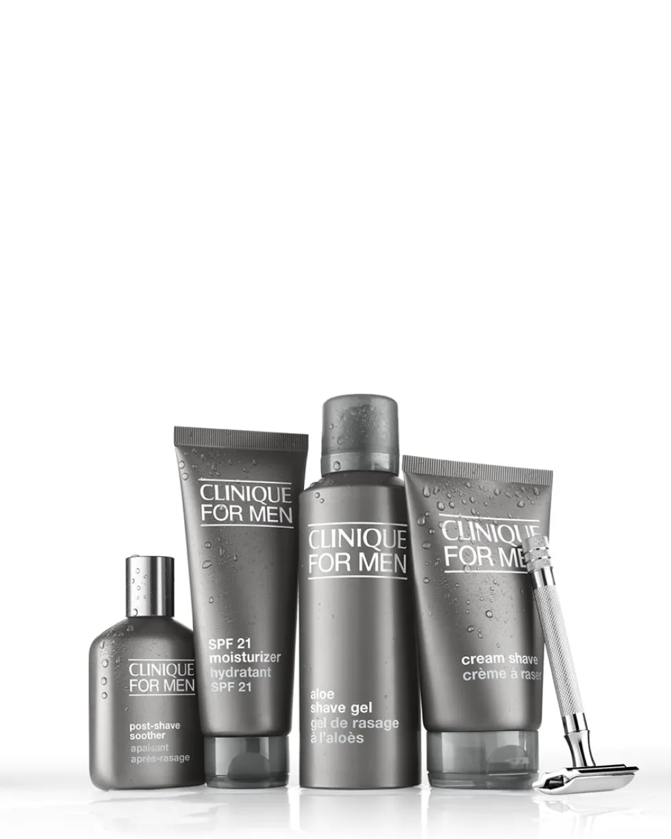 clinique clinique for men™ cream shave SCHEERCRÈME - KALMEERT & VERMIJDT SNIJWONDEN