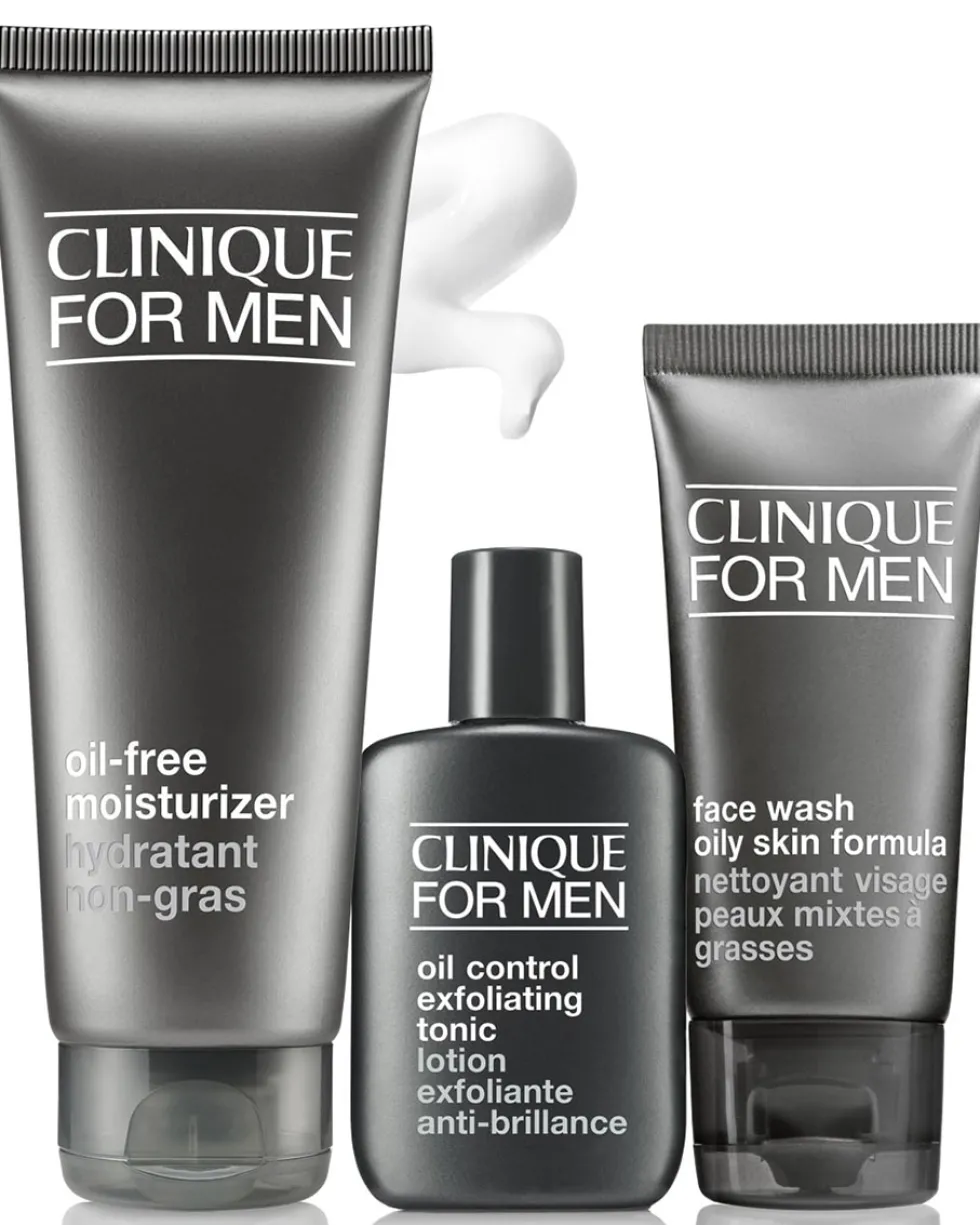 clinique clinique for men™ oil control exfoliating tonic EXFOLIËRENDE LOTION - GEMENGDE TOT VETTE HUID - 3-STEP SYSTEM
