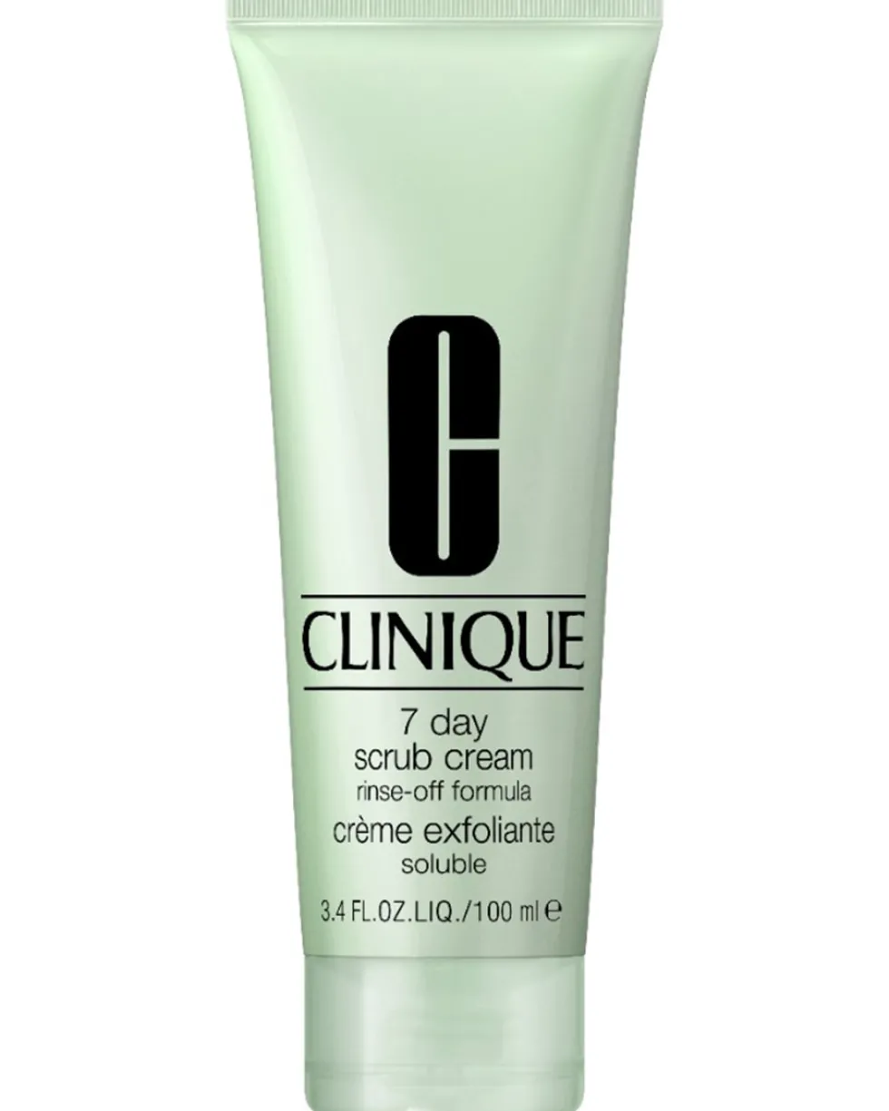 clinique 7 day scrub cream rinse-off formula SCRUB - MILDE EXFOLIANT - VERBETERT DE HUIDTEXTUUR
