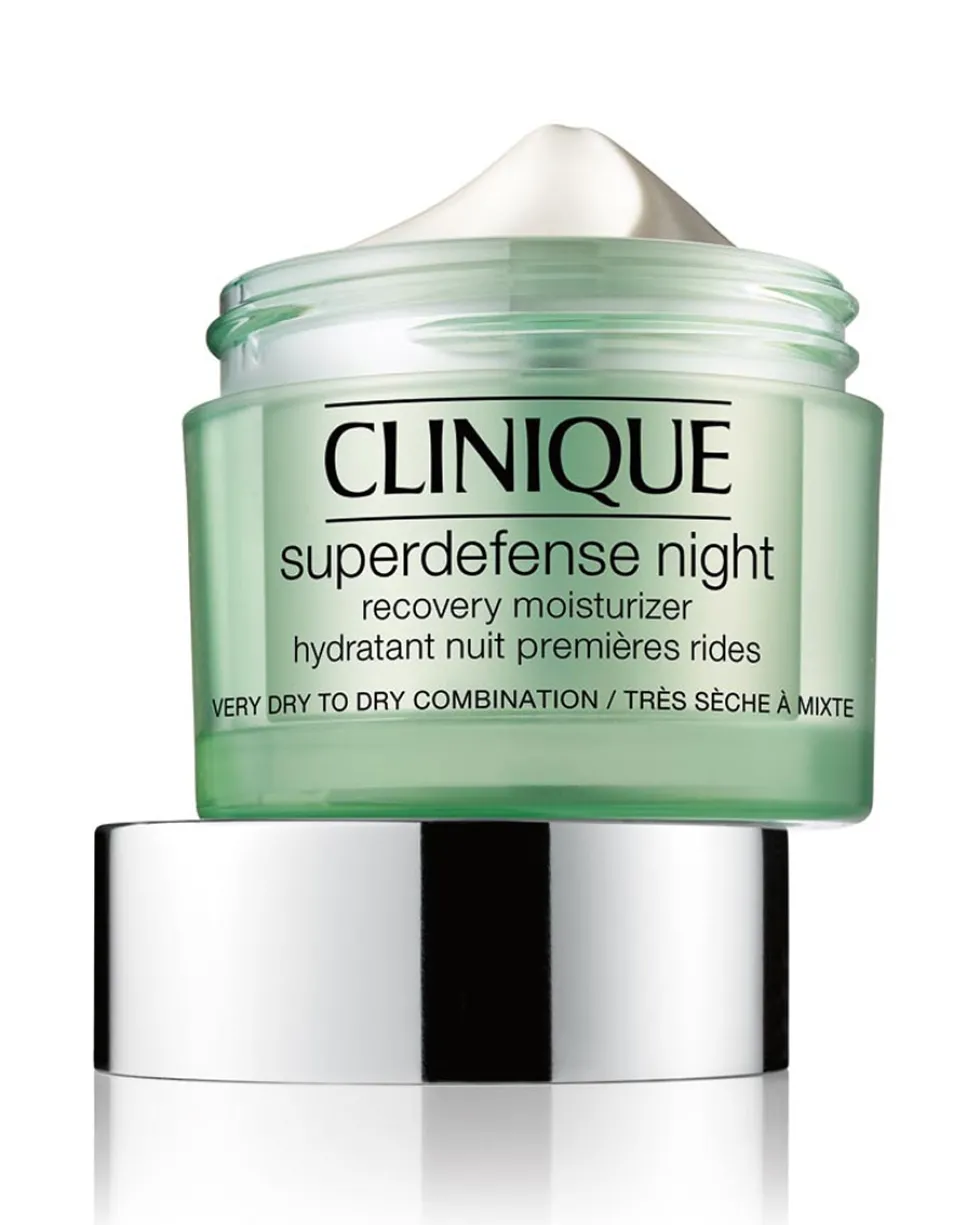 clinique superdefense™ night cream HYDRATERENDE NACHTCRÈME - ANTI-AGING - ZEER DROGE TOT GEMENGDE HUID