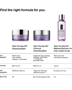 clinique take the day off™ charcoal cleansing balm MAKE-UP REMOVER GELAAT & OGEN - GEMENGDE TOT VETTE HUID