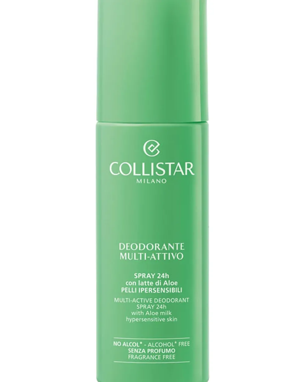 collistar hydra-illuminating Multi-Active Deodorant Spray 24H With Aloe Milk Hypersensitive Skin, Alcohol Free Fragrance Free