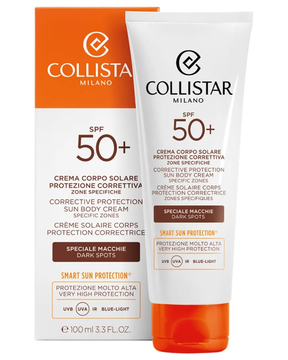 collistar suncare anti dark spots Corrective Protection Sun Body Cream SPF50+