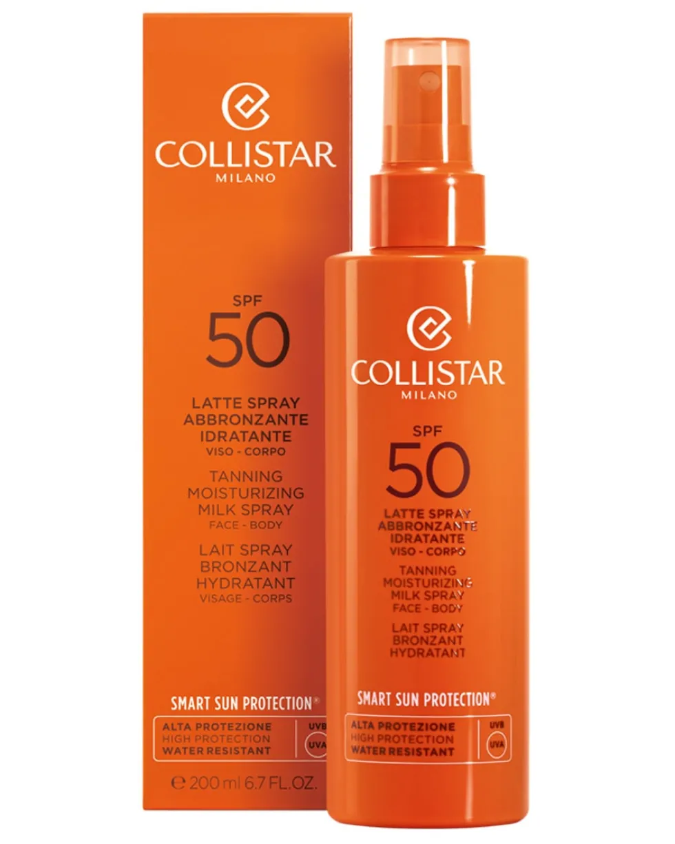 collistar suncare Tanning Moisturizing Milk Spray SPF50