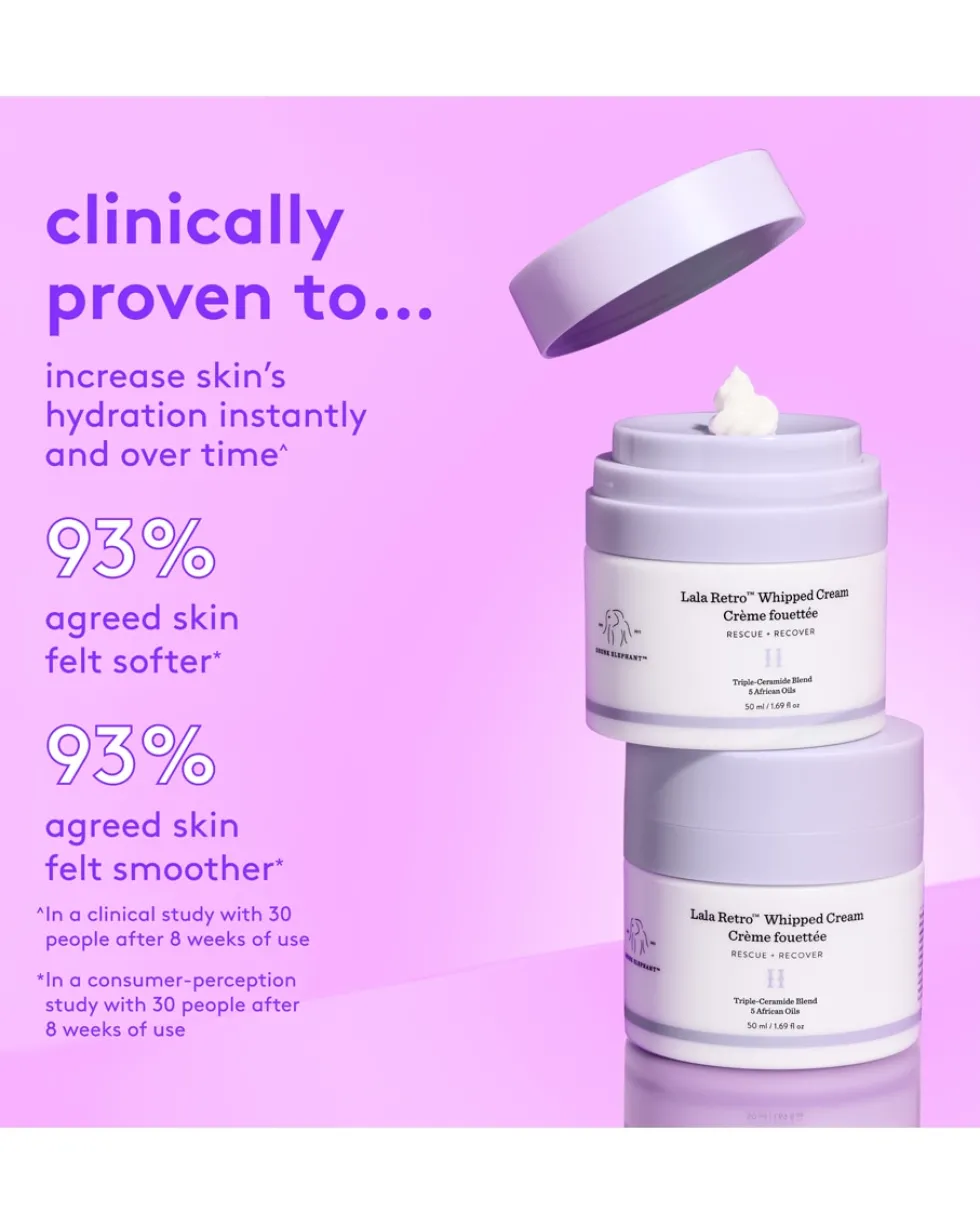 drunk elephant moisturizer LALA RETRO WHIPPED CREAM