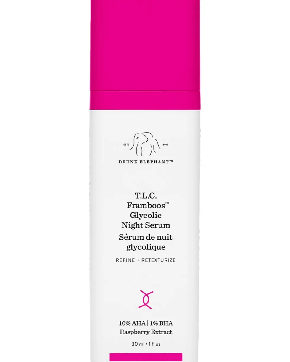 drunk elephant serum T.L.C. Framboos Glycolic Night Serum