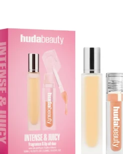 huda beauty intense & juicy FRAGRANCE & LIP OIL DUO