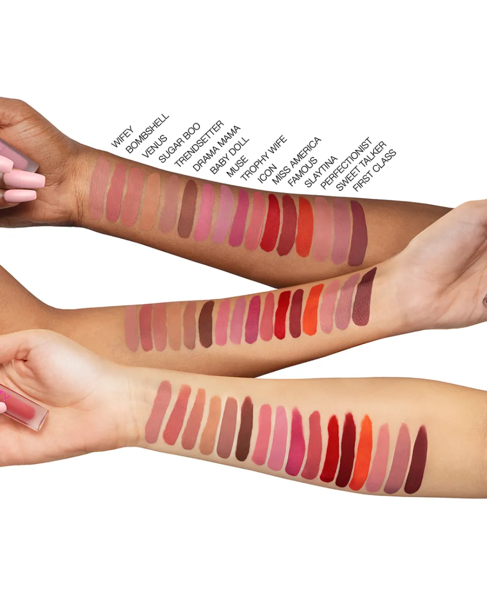 huda beauty liquid matte ULTRA-COMFORT TRANSFER-PROOF LIPSTICK