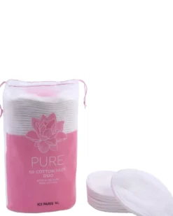 ici paris xl pure OVALE WATTENSCHIJFJES DUO MET ALOË VERA 100% KATOEN - 50 PADS