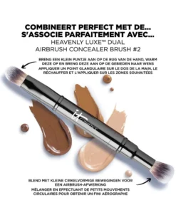 it cosmetics heavenly luxe™ dual airbrush concealer brush #2 CONCEALER BORSTEL
