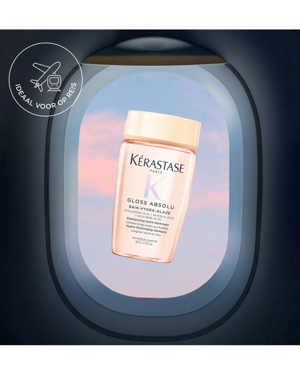 kérastase gloss absolu bain hydra-glaze Anti-frizz shampoo met glanseffect - voor lang, pluizig haar