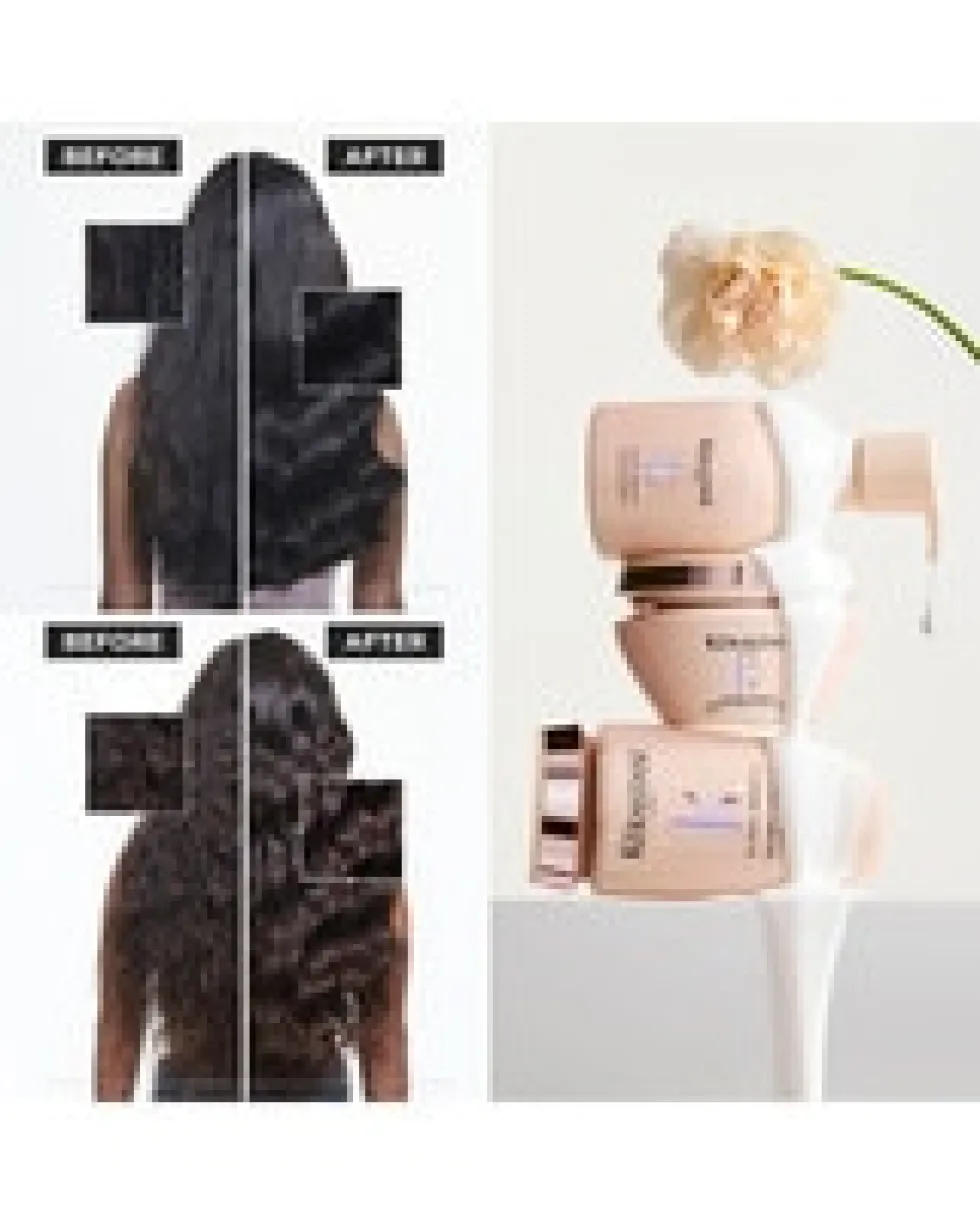 kérastase gloss absolu bain riche crème hydra-glaze navulverpakking Anti-Frizz Shampoo Met Glanseffect - Voor Dik, Pluizig Haar