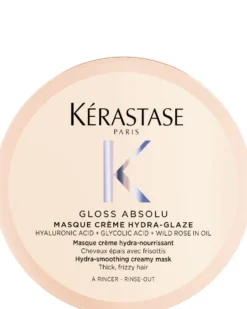 kérastase gloss absolu masque riche crème hydra-glaze Hydraterend Anti-Frizz Haarmasker - Voor Dik, Pluizig Haar