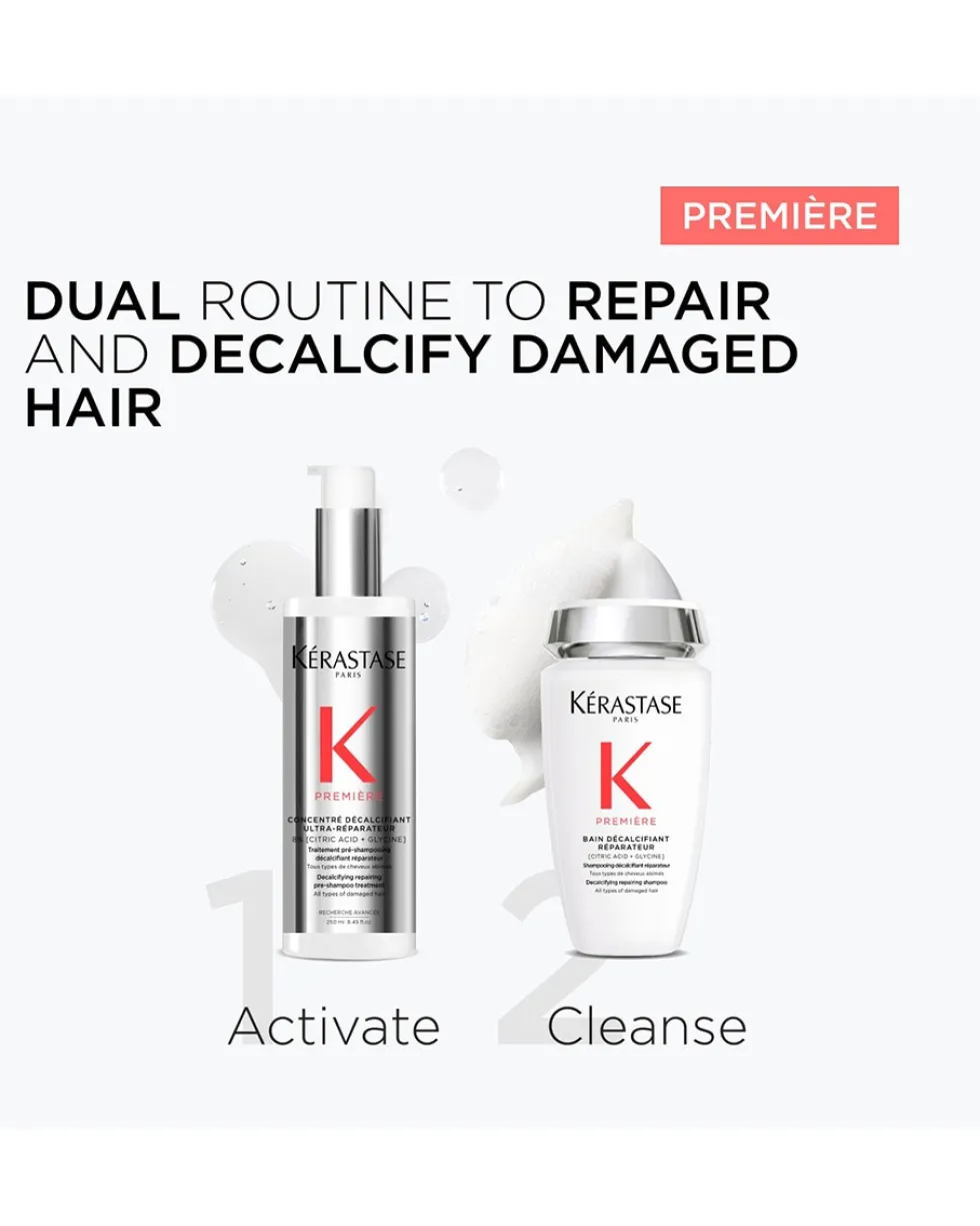 kérastase première concentré décalcifiant ultra-réparateur Herstellende pre-shampoo concentraat voor beschadigd haar