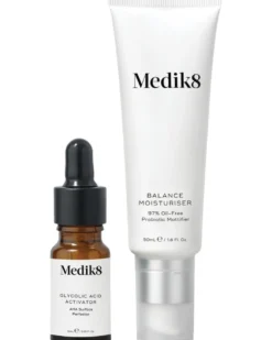 medik8 balance moisturiser & glycolic acid activator 97% Oil-Free Probiotic Moisturizer & AHA Surface Perfector