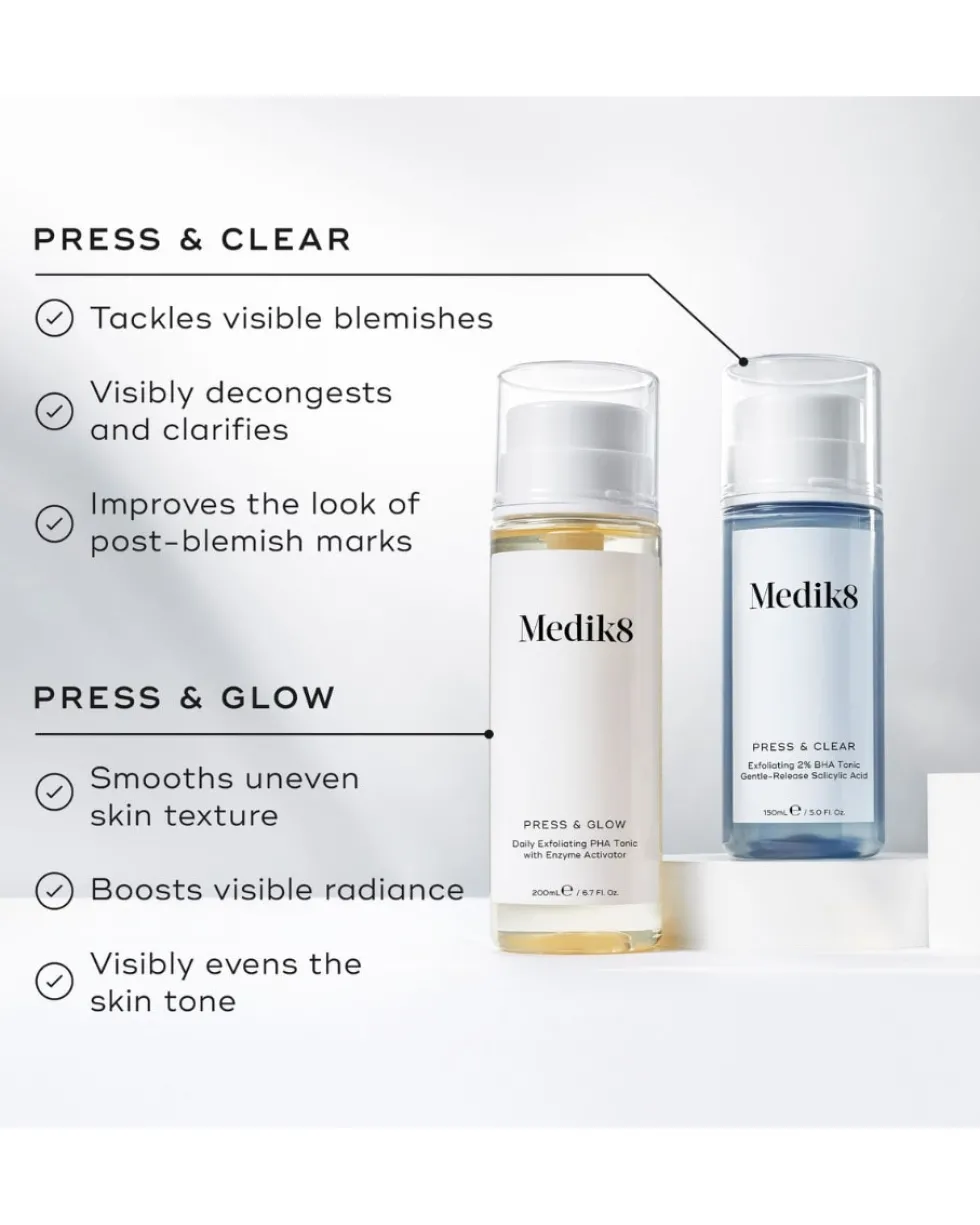 medik8 press and clear refill Exfoliating 2% BHA Tonic Gentle-Release Salicylic Acid