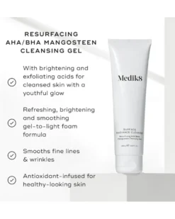 medik8 surface radiance cleanse Resurfacing AHA/BHA Mangosteen Cleansing Gel