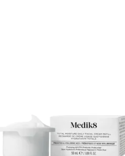 medik8 total moisture daily facial cream refill Multi-Layered Moisturiation with H.E.O. & Prebiotic Peptides