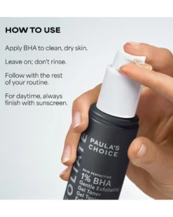 paula's choice sking perfecting 1% BHA Gentle Exfoliating Gel Toner
