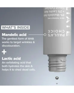 paula's choice skin perfecting SKIN PERFECTING 6% Mandelic Acid + 2% Lactic Acid AHA Liquid Exfoliant