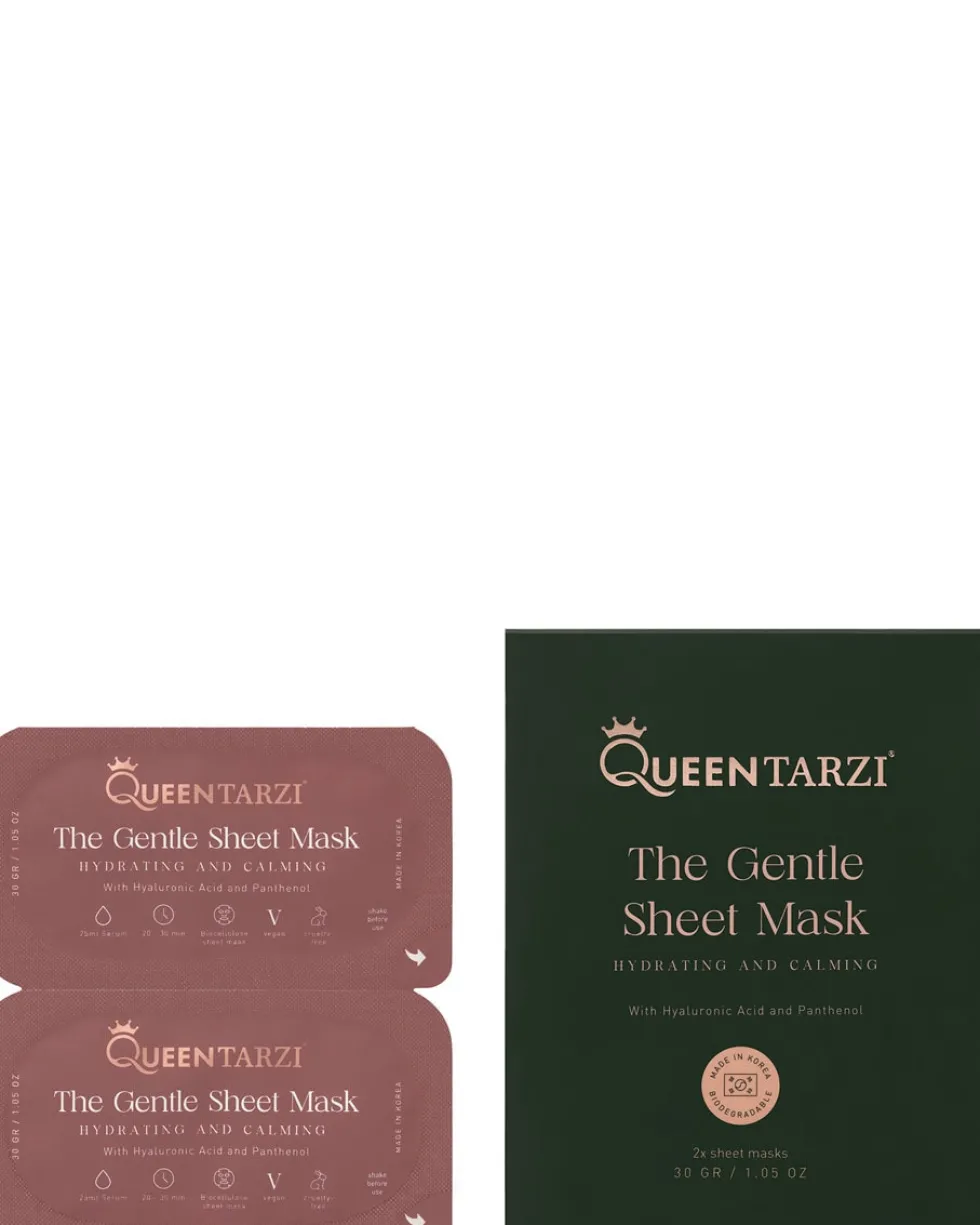 queen tarzi natural glam THE GENTLE SHEET MASK