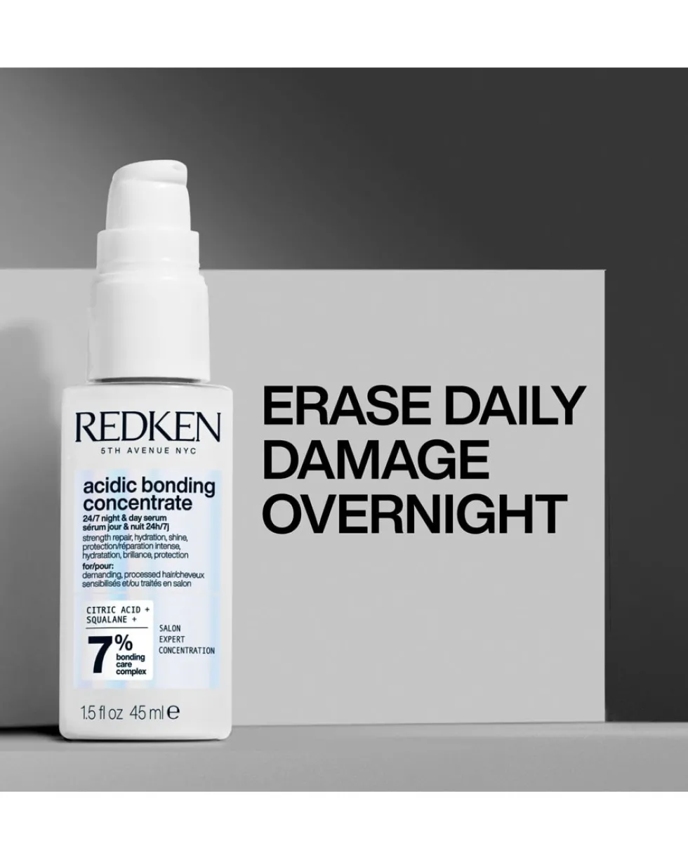 redken acidic bonding concentrate 24/7 night & day serum - voor beschadigd haar