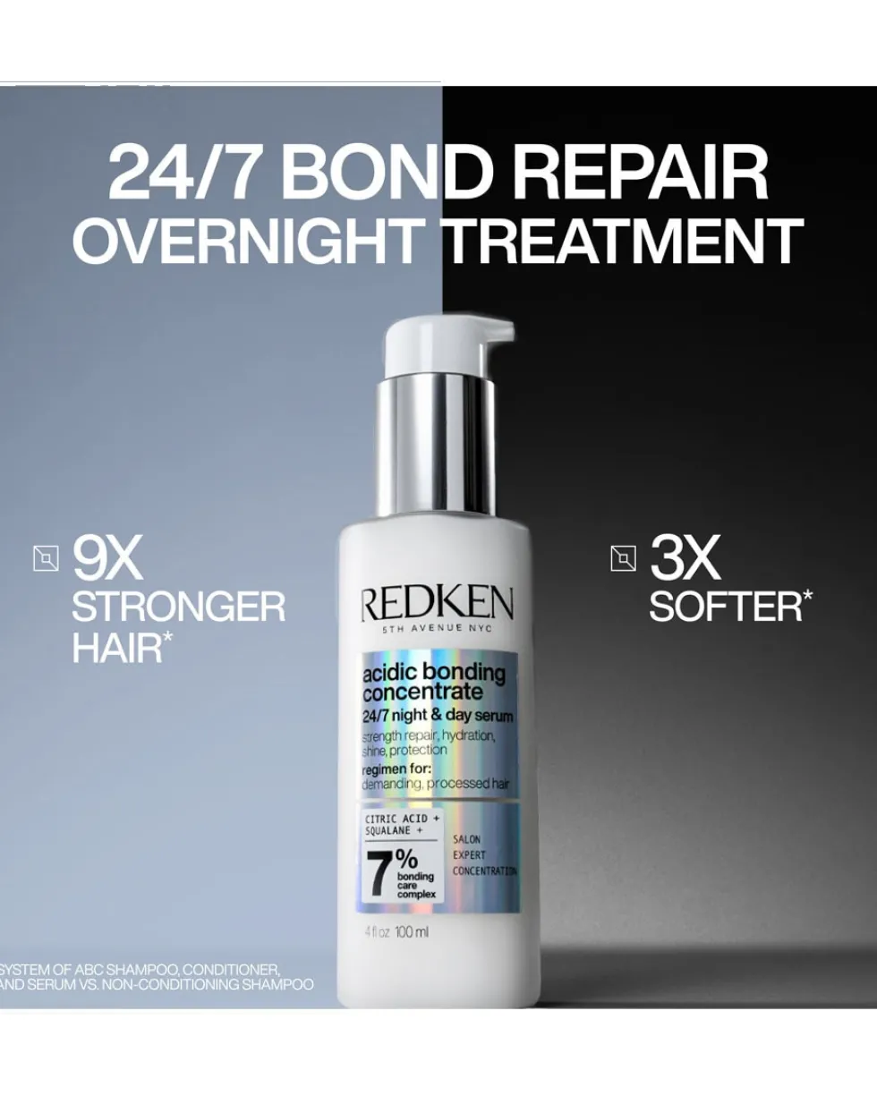 redken acidic bonding concentrate 24/7 night & day serum - voor beschadigd haar