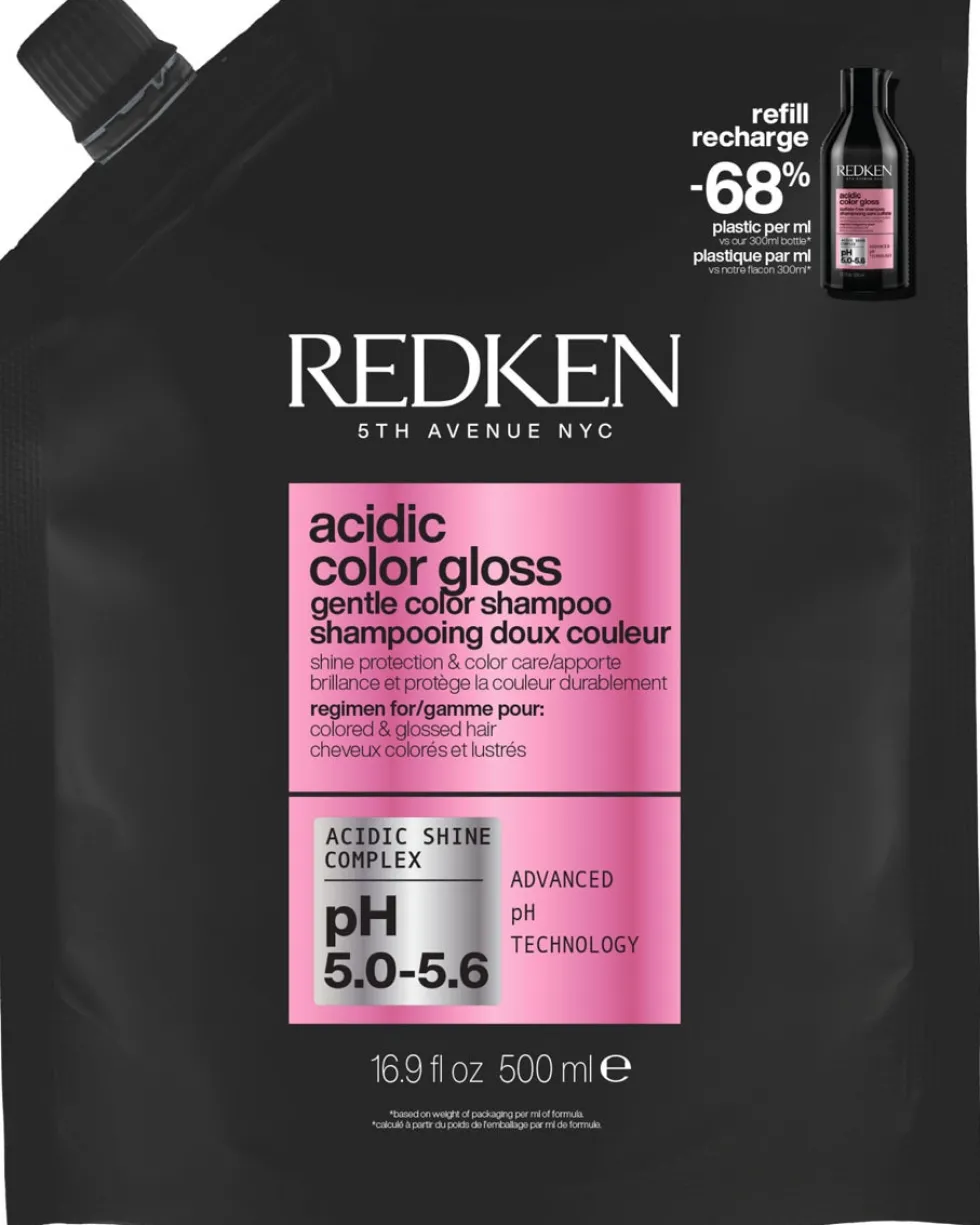 redken acidic color gloss Shampoo refill - voor gekleurd haar