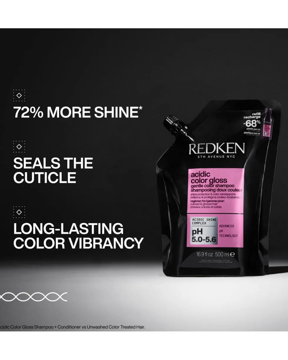 redken acidic color gloss Shampoo refill - voor gekleurd haar