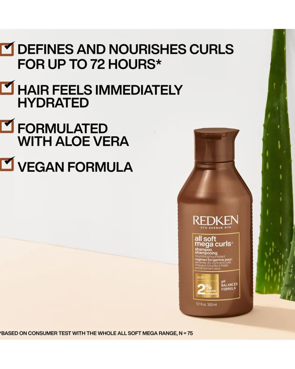 redken all soft mega curls Shampoo - voor krullen en kroeshaar