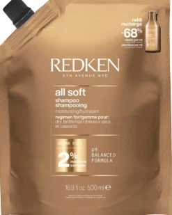 redken all soft Shampoo refill - voor droog en broos haar