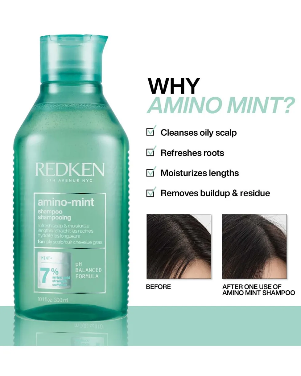 redken amino mint Shampoo - verfrist & hydrateert