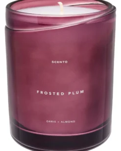 scento frosted plum Geparfumeerde kaars orris & amandel 190Gr