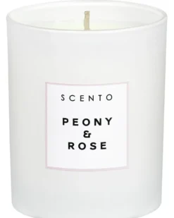 scento peony & rose GEPARFUMEERDE KAARS