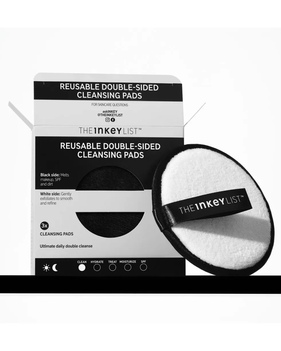 the inkey list reusable double-sided cleansing pads Herbruikbare, dubbelzijdige reinigingspads